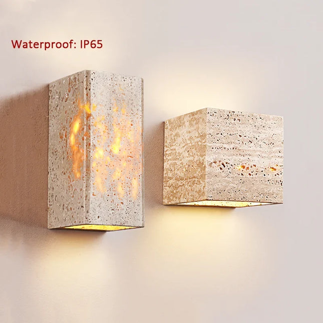 Applique murale led étanche style japonais pour extérieur villa