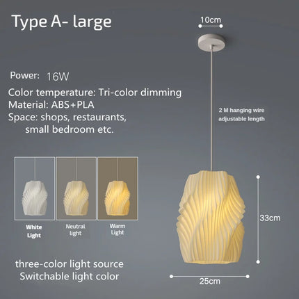 Lustre nordique petit modèle en forme de pétale pour ambiance chaleureuse — LZ4XJ9