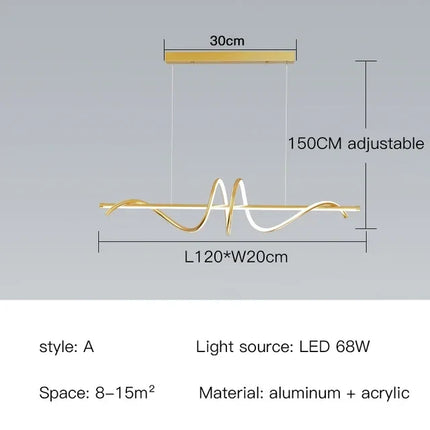 Suspension moderne avec LED réglables pour décoration intérieure — LZ4X9P