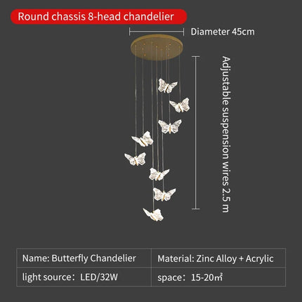 Suspension LED en cristal style nordique pour décoration moderne — LZ4X9T