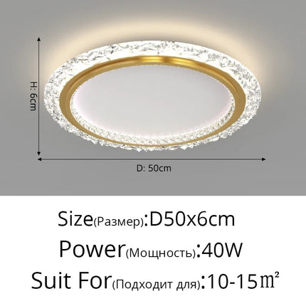 Lustre moderne en cristal pour éclairage élégant — LZ7XQ2