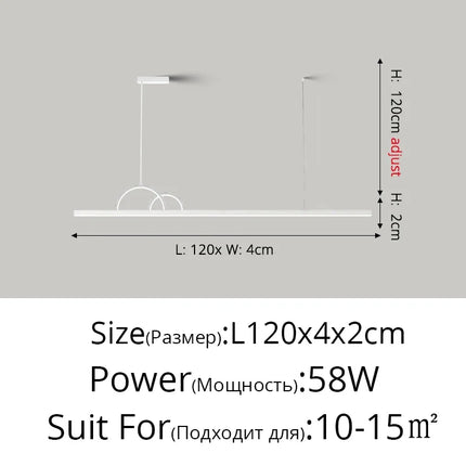 Lustre LED nordique pour éclairage intérieur moderne — LZ4X9T