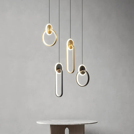 Lustre suspension minimaliste rond à câble long 2022 — LZ4X9Q