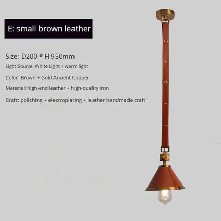 Lustre suspension moderne en cuir et verre cristal — LZ4X9P2Q
