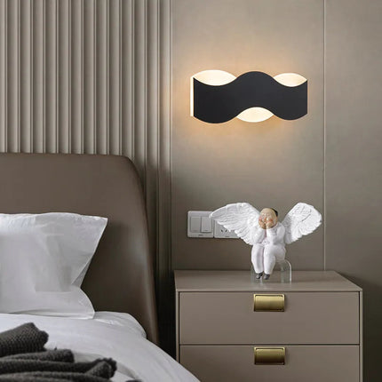 Applique murale LED design vague pour couloir intérieur — LZ4XJ9