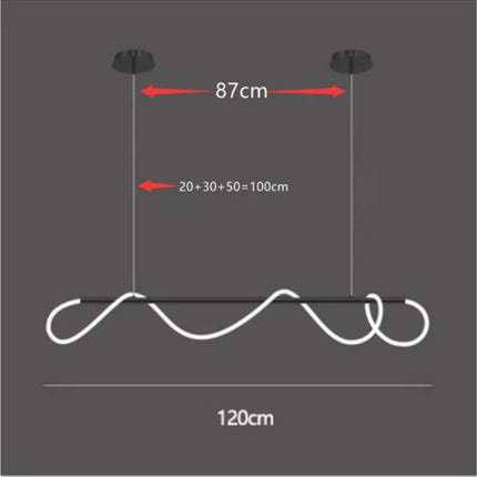 Lustre LED à intensité variable style nordique pour intérieur — LZ4X9JQ