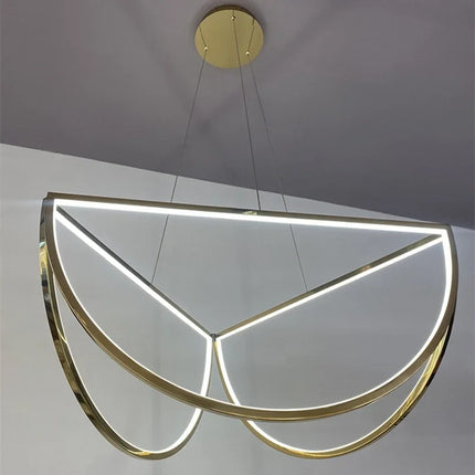 Lustre suspension nordique en acier inoxydable pour intérieur moderne — LZ4X9P