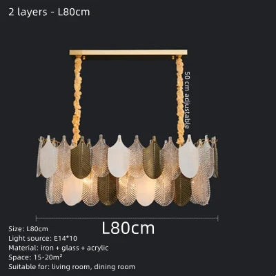 Lustre suspension LED en verre acrylique design — LZ4X9T1