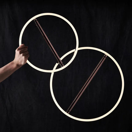 Suspension rétro en fer avec bande LED pour éclairage intérieur — LZ4P9XJ