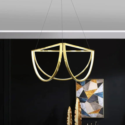 Lustre suspension nordique en acier inoxydable pour intérieur moderne — LZ4X9P
