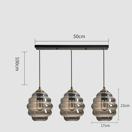Suspension moderne en verre teinté pour intérieur — LZ4X9P