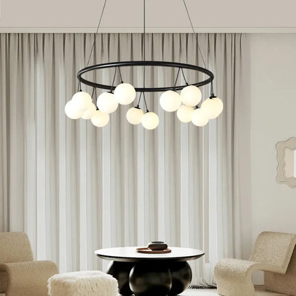 Suspension LED en forme de haricot avec détail cerise — LZ4M9Q2