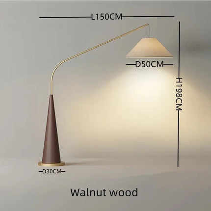 Lampadaire nordique moderne avec télécommande pour décoration intérieure — LZ4X9P