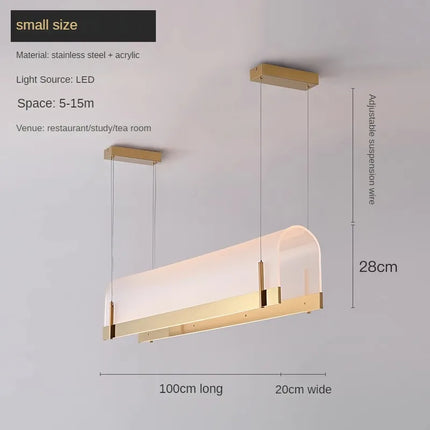 Lustre suspension en acrylique pour bar et restaurant moderne — LZ4X9B