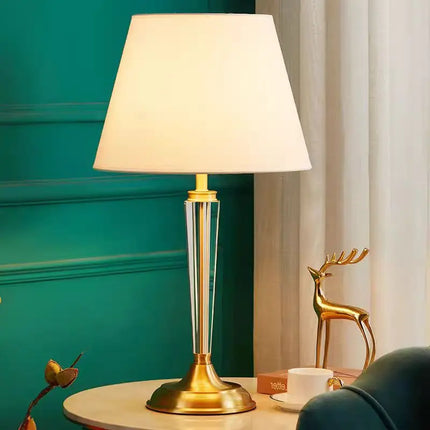 Lampe de chevet en cristal et cuivre style européen de luxe — LZ4X9P2Q