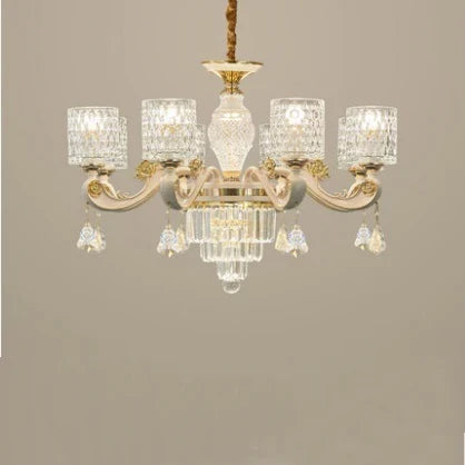 Lustre en verre cristal au design moderne pour intérieur élégant — LZ4X9B