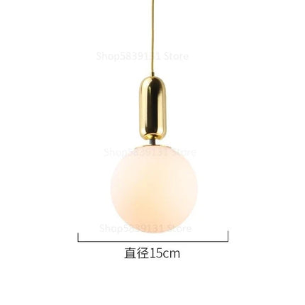 Suspension boule en verre LED pour éclairage intérieur décoratif — LZ4X9T