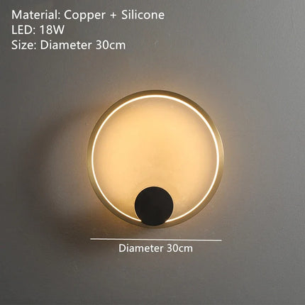 Applique murale LED en laiton pour éclairage décoratif moderne — LZ4X9T2