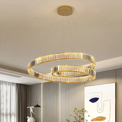 Lustre suspension LED cristal luxe décoratif — LZ4X9P