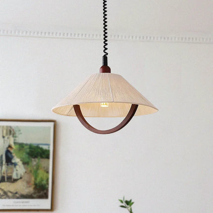 suspension rétro en tissu rétractable avec éclairage à led