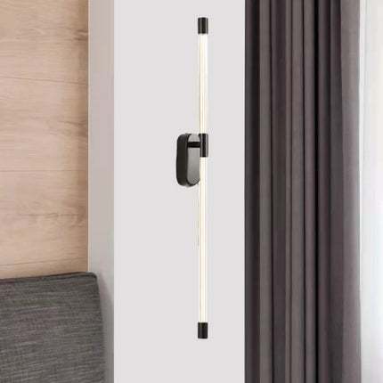 Applique murale LED minimaliste en acrylique avec finition métallique et gradation — LZ4P9XQ