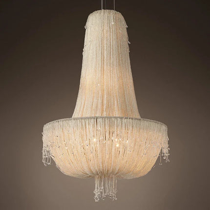 Suspension en cristal transparent au design rétro luxueux — LZ4X9T2