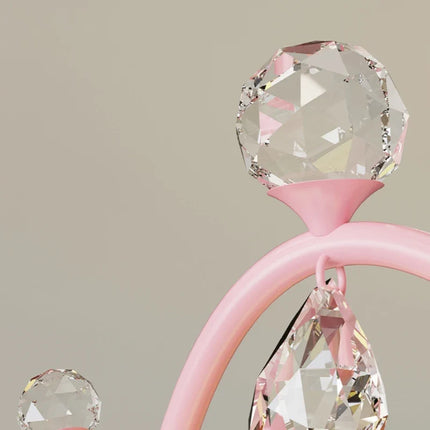 Lustre suspension nuage cristal décoratif pour chambre d'enfant — LZ4QX9