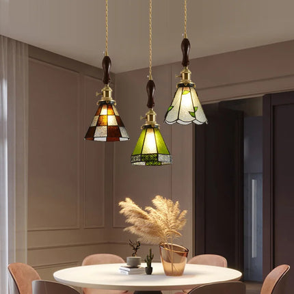 Suspension nordique en cuivre avec verre teinté pour intérieur — LZ4X9P