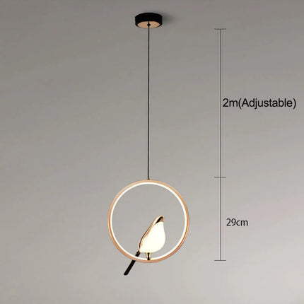Suspension LED postmoderne nordique pour chambre et bureau — LZ4X9P2