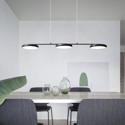 Lustre LED moderne en cuivre noir pour intérieur élégant — LZ4X9T2