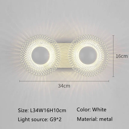 Applique murale en fer design corne italienne avec éclairage LED — LZ4P9XQ