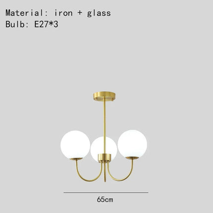 Lustre suspension moderne en verre transparent — LZ4X9Q2