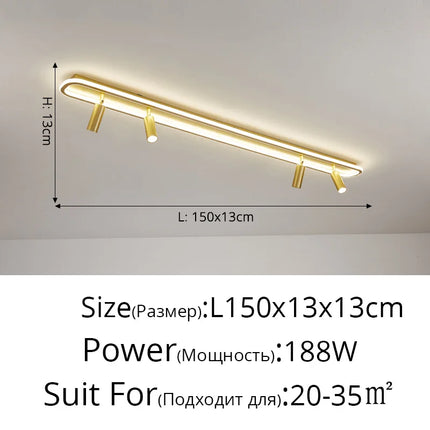 Lustre LED moderne à gradation pour éclairage intérieur — LZ4X9T