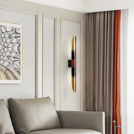 Applique murale décorative en métal effet bois pour ambiance chaleureuse — LZ4Q7N2