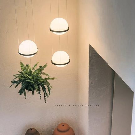 Lustre moderne DIY LED avec pot de fleurs pour jardin céleste — LZ4P9XQ