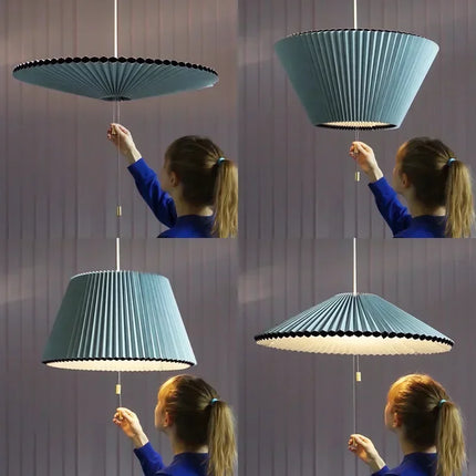 Suspension luminaire forme parapluie déformé pour salon et salle à manger — LZ4X9T
