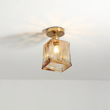 Plafonnier LED en verre style nordique industriel décoratif — LZ4P9XQ