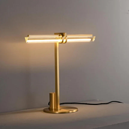 Lampe de bureau LED minimaliste en cristal pour lecture et travail — LZ4X9P2