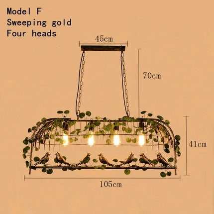 Lustre végétal suspendu pour décoration de restaurant et bar — LZ4X9JQ