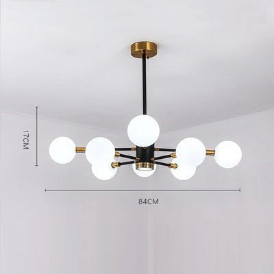 Suspension luminaire en verre bulles style nordique pour salon et chambre — LZ4X9T2