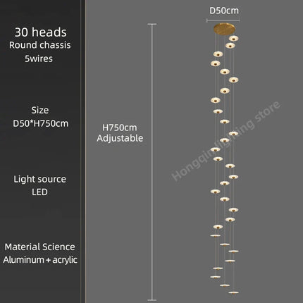 Lustre LED moderne pour éclairage intérieur élégant — LZ4X9P2