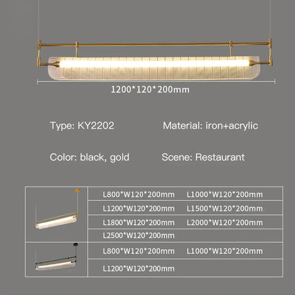 Suspension LED moderne au design minimaliste pour intérieur élégant — LZ4X9P
