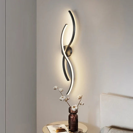 Applique murale LED design minimaliste à rayures pour intérieur — LZ4X9P2