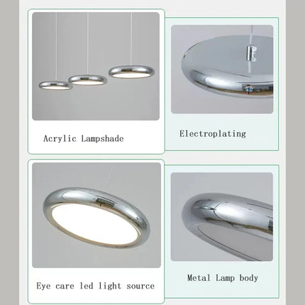 lustre rond moderne avec gradation pour restaurant et bar