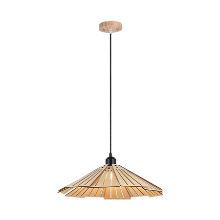 Plafonnier rétractable en bois pour décoration lumineuse intérieure — LZ4X9T2
