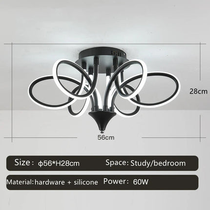 Plafonnier LED lumineux pour décoration intérieure moderne 2024 — LZ4X9P2