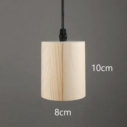 Suspension nordique créative en bois massif moderne — LZ4X9T