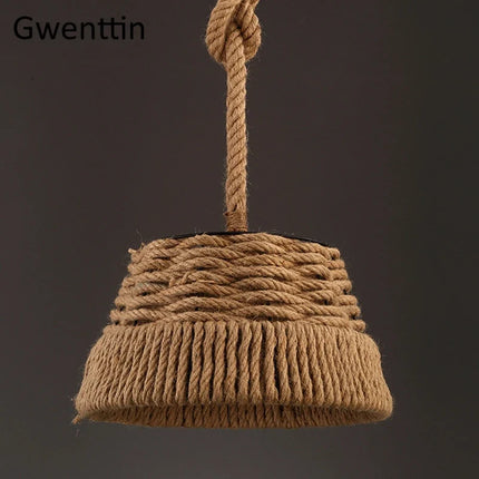 Suspension rétro en chanvre pour décoration industrielle et artistique — LZ4X9T