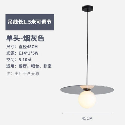 Suspension LED en verre au design nordique pour bar et restaurant — LZ4X9M