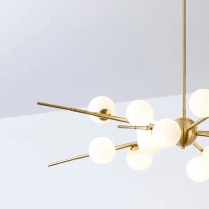 suspension LED en forme de boule de verre design moderne
